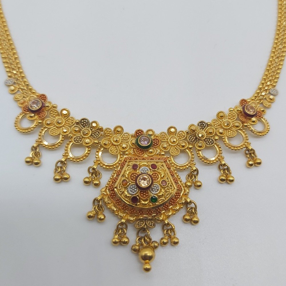 Gold fancy Necklace Set